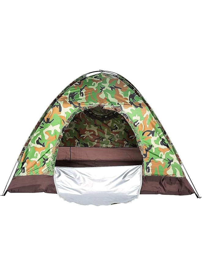 PROMASS Camouflage Tent For 1-2 People, 200*150*110CM, Camouflage Pattern Camping Tent 170T Sturdy With Storage Bag UV protection For Bird Watching Waterproof Breathable Camouflage Pattern Portable Compact - Image 1