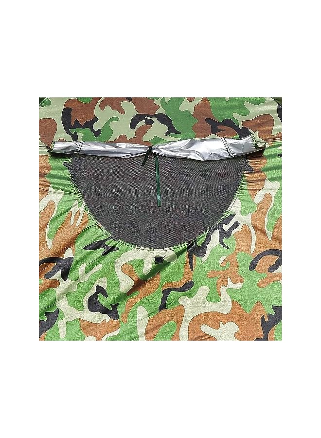 PROMASS Camouflage Tent For 1-2 People, 200*150*110CM, Camouflage Pattern Camping Tent 170T Sturdy With Storage Bag UV protection For Bird Watching Waterproof Breathable Camouflage Pattern Portable Compact - Image 3