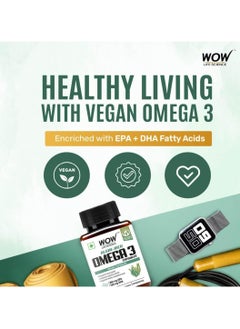 WOW WOW Life Science Algae-Rich Omega 3 Capsules-Pack of 60 Vegetarian Capsules  - Image 4