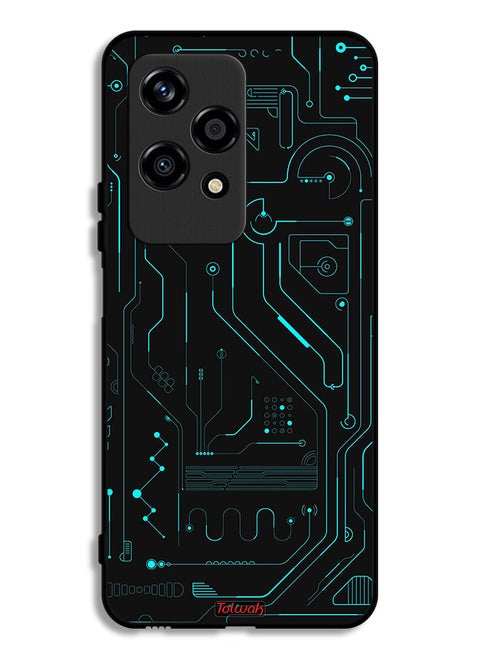 Honor 200 Lite 5G Protective Case Cover Digital Art Circuits Minimalism Multiple Display