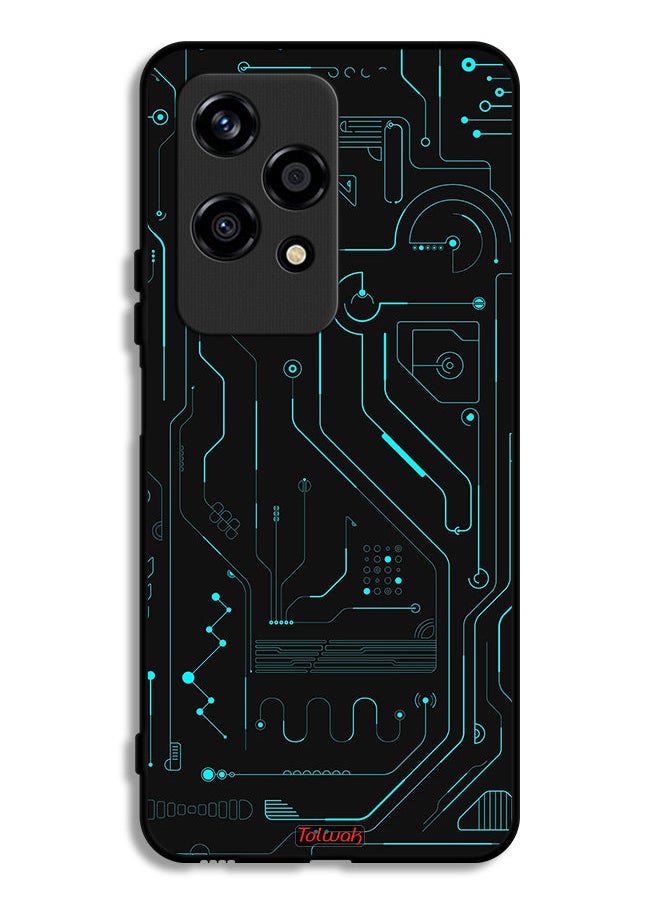 Honor 200 Lite 5G Protective Case Cover Digital Art Circuits Minimalism Multiple Display