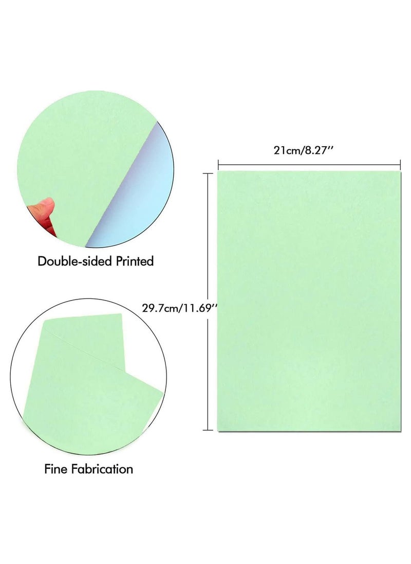 MARKQ Green Colored Paper, 100 Sheets A4 Color Paper sheets for Decorating Drawing Origami DIY Arts and Crafts, 80gsm 29.7 cm x 21 cm  - Image 2