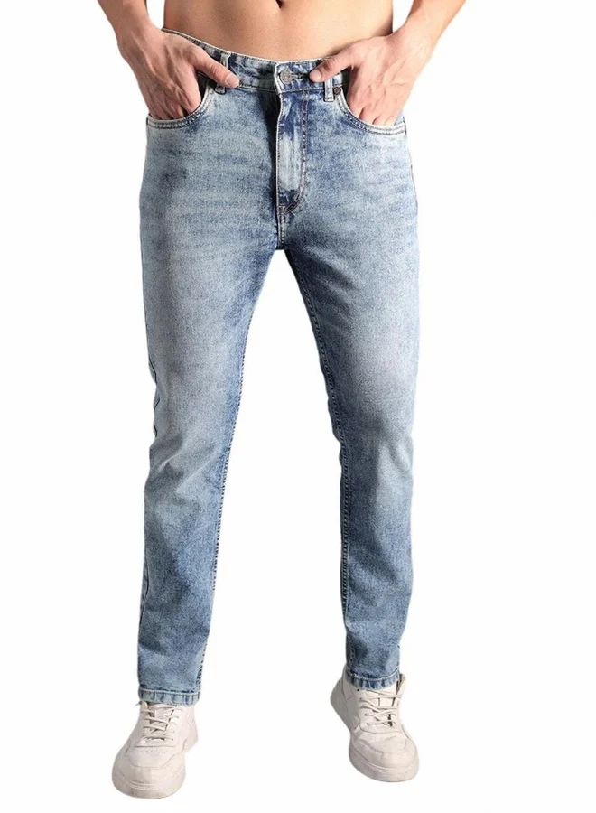 HIGH STAR High Star Mid Rise Faded Regular Fit Jeans