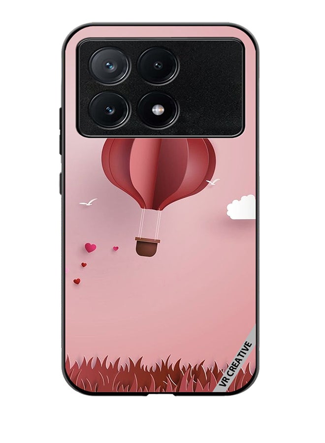 VR CREATIVE Protective Case Cover For Xiaomi Poco X6 Pro Paper Hot Air Balloon Design Multicolour - Image 1