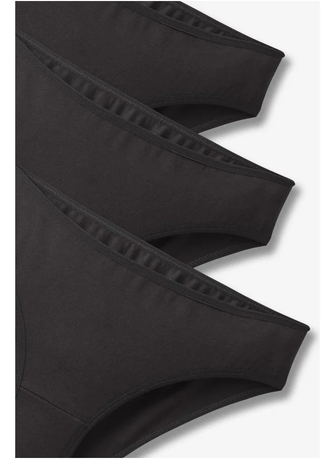 جون June Women 5-Pack Panties Black