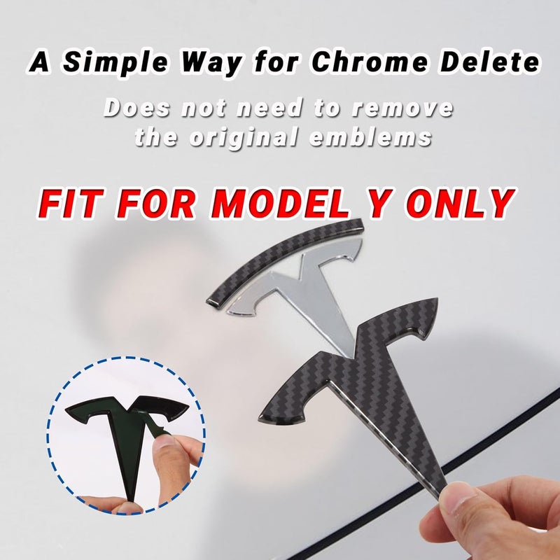 Nanaholy Emblem Sticker Set for Tesla Model Y - Image 4
