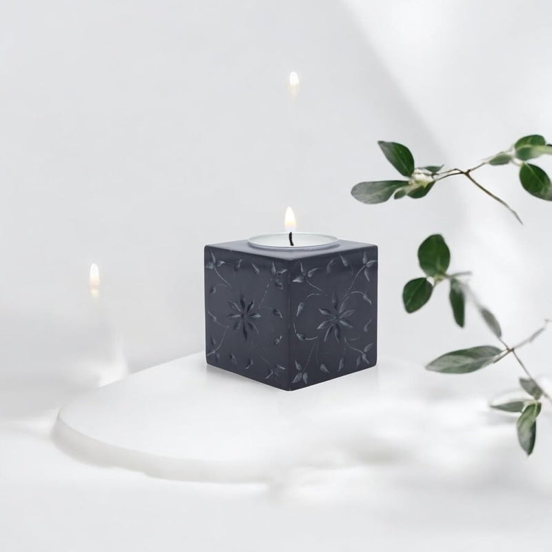 Natriel Stone TLight Candle Holder Elegant Home Dcor Indoor Outdoor Decorative Showpiece Handmade Carved Design5 - Image 2
