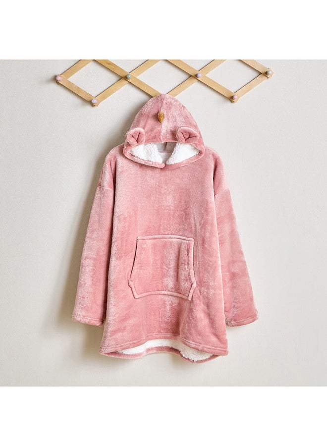 Home Box Flutterby Unicorn Flannel Hooded Bathrobe 63 x 75 cm  - Image 1