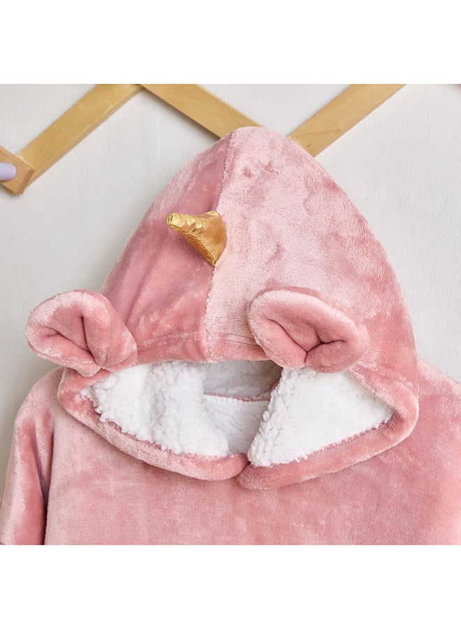 Home Box Flutterby Unicorn Flannel Hooded Bathrobe 63 x 75 cm  - Image 2