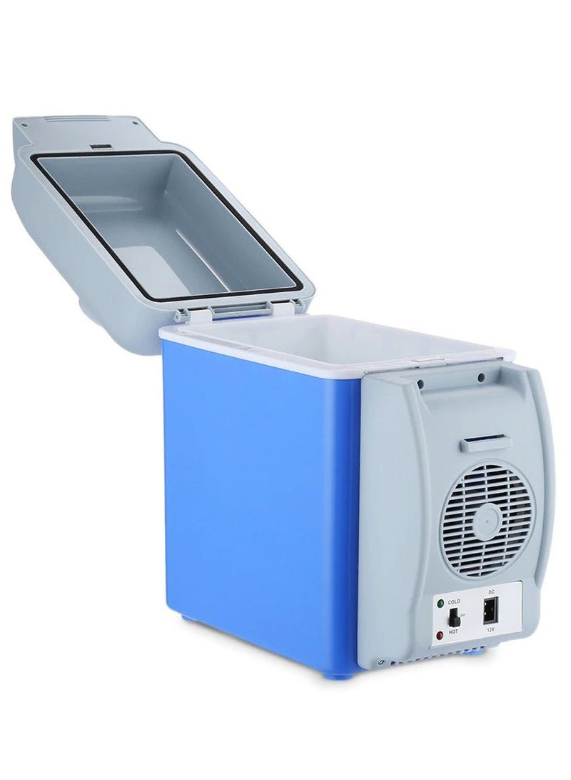 Crony CRONY 7.5L Mini Car Refrigerator | Dual-Mode Cooler & Warmer | 12V DC, 30W | Portable Food & Beverage Storage with Overload Protection, Cup Holder & Shoulder Strap - Image 1