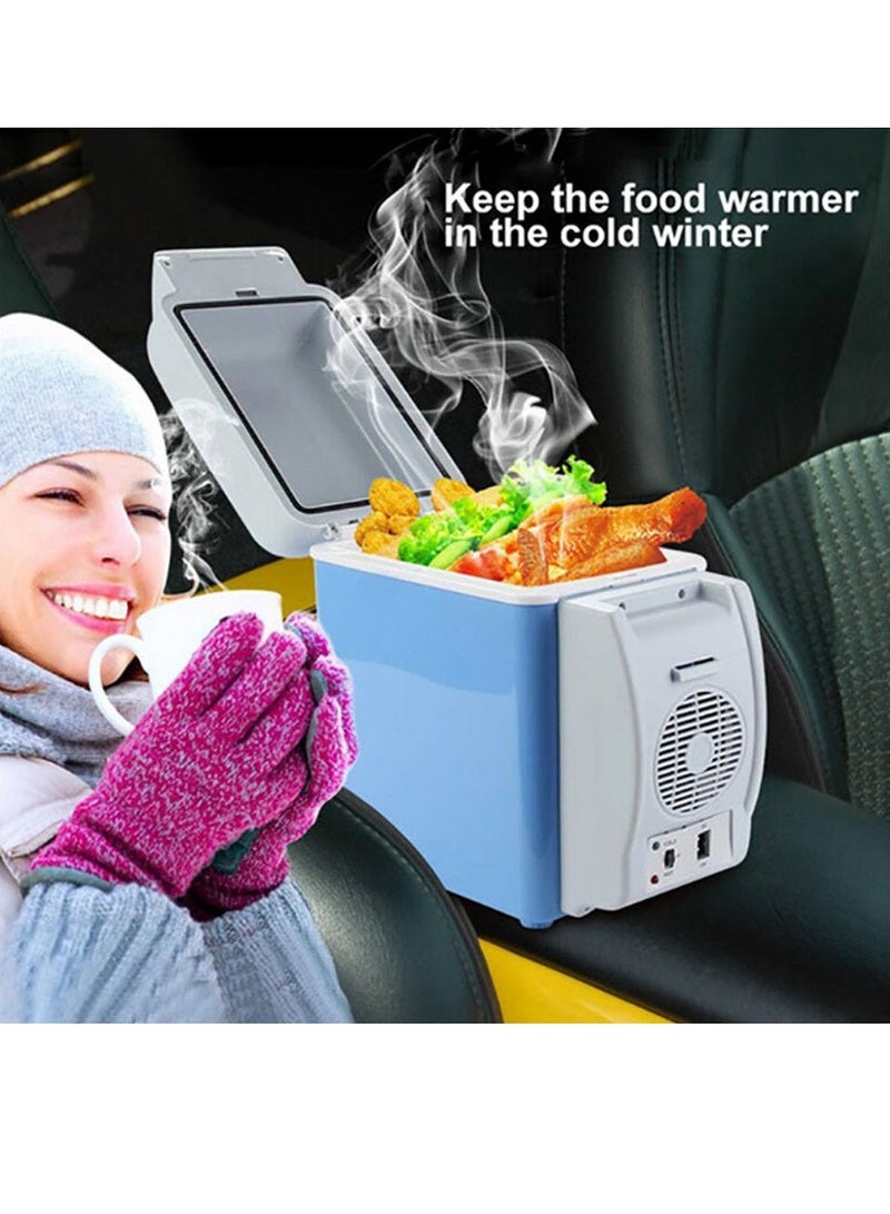 Crony CRONY 7.5L Mini Car Refrigerator | Dual-Mode Cooler & Warmer | 12V DC, 30W | Portable Food & Beverage Storage with Overload Protection, Cup Holder & Shoulder Strap - Image 4