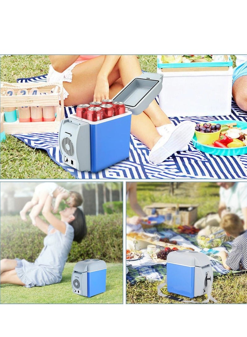Crony CRONY 7.5L Mini Car Refrigerator | Dual-Mode Cooler & Warmer | 12V DC, 30W | Portable Food & Beverage Storage with Overload Protection, Cup Holder & Shoulder Strap - Image 5