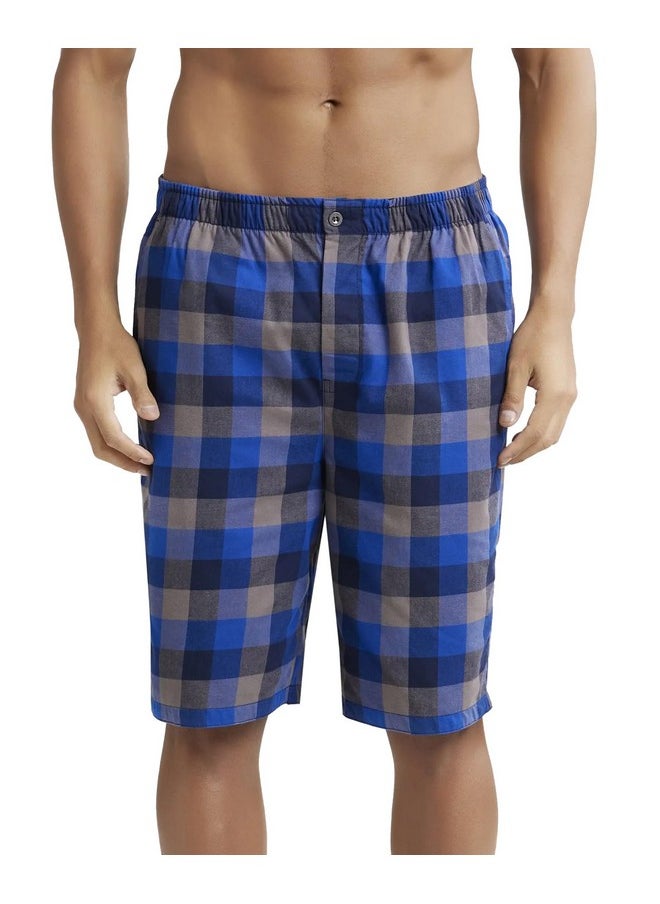 جوكي شورت Jockey رجالي بقصّة عادية (US88-01_Navy & Grey_XL)  - Image 1