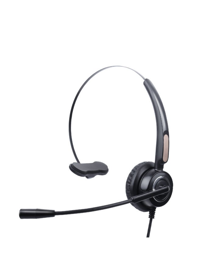 Neutral Head-mounted Traffic Customer Service Computer-type Wired Office Usb Headset Headset Landline Electric Pin Noise Reduction - Image 5