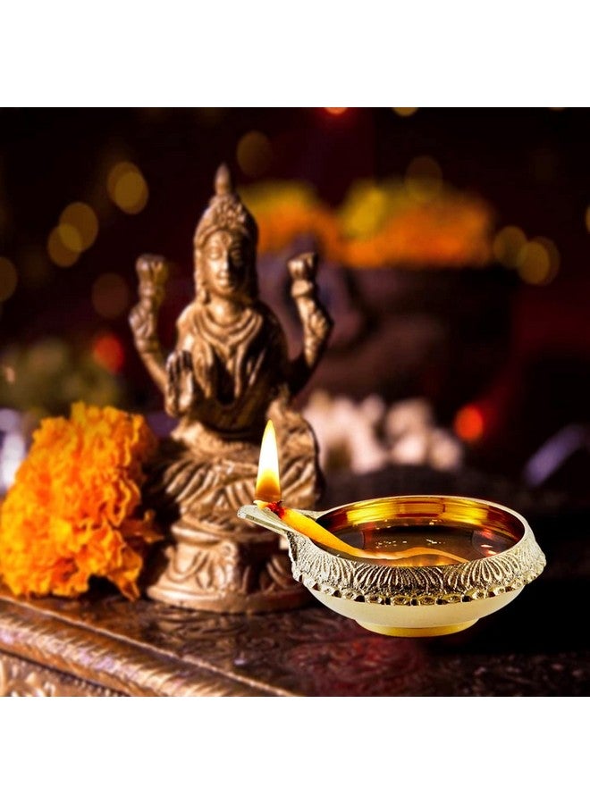 Dokchan Brass Kuber Diyas Oil Lamps for Puja Room Decoration and Diwali Festival (Size 1.5 Inch | Pack 40) - Image 5
