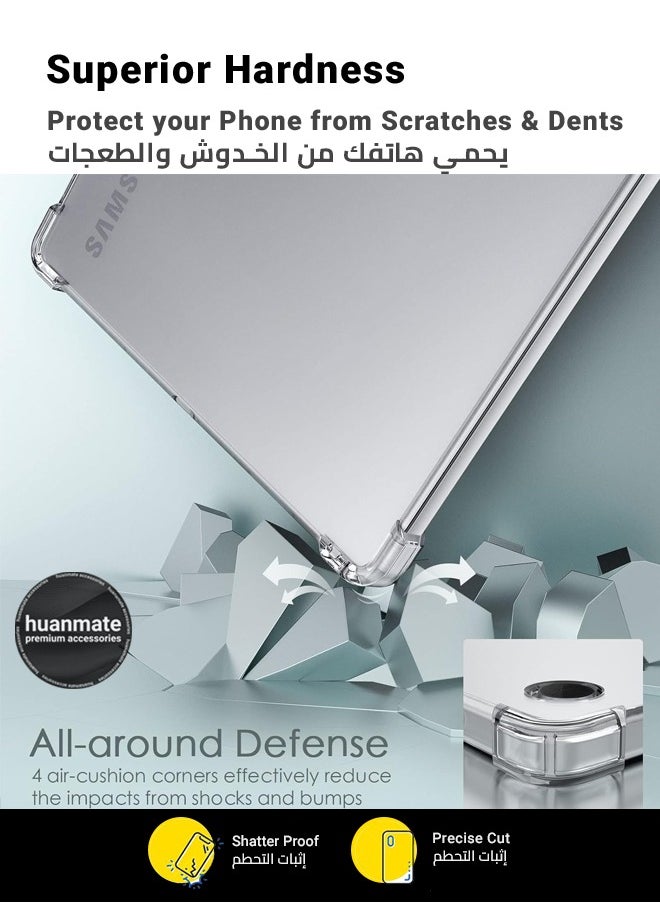huanmate - Samsung Galaxy Tab A9 Plus 11 Inch Shock Proof Case Cover - Ultra Clear, Durable & Accurate Cut-outs - Clear Silicon Back Cover for Samsung Galaxy Tab A9 Plus 11 Inch - Image 1