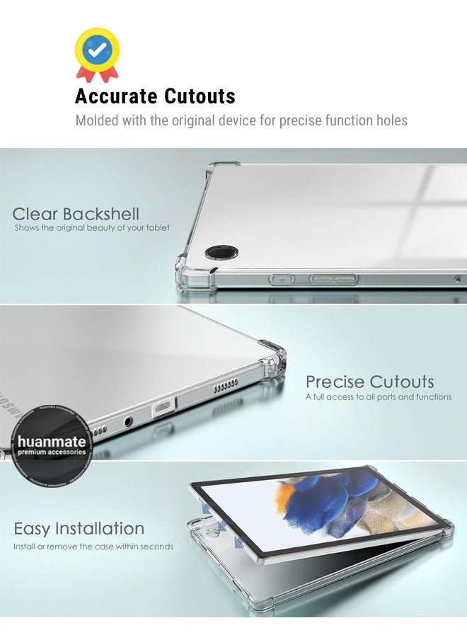 huanmate - Samsung Galaxy Tab A9 Plus 11 Inch Shock Proof Case Cover - Ultra Clear, Durable & Accurate Cut-outs - Clear Silicon Back Cover for Samsung Galaxy Tab A9 Plus 11 Inch - Image 1