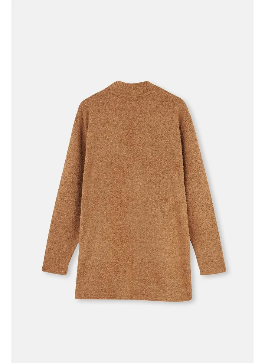 dagi Camel Chenille Cardigan