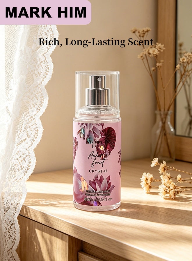 MARK HIM Women's Ultimate Fragrance Ritual Gift Set, Body Mist 88ml, Perfume 20ml, Hair Fragrance 100ml, Body Lotion 90ml, Luxurious Scented Self-Care Gift for Her, Autumn Fruit - Image 2