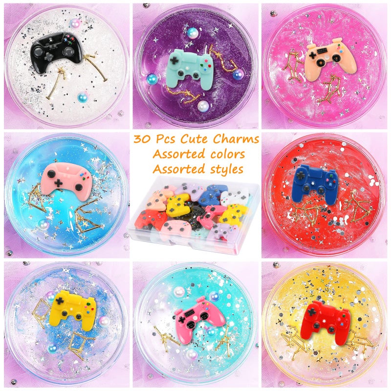 CCOZN 30 Pcs Video Game Controller Decor for Crafts, Flatback Resin Beads Video Game Controller Beads Mini Game Controllers Embellishments for Adults DIY Scrapbooking Supplies - Image 4