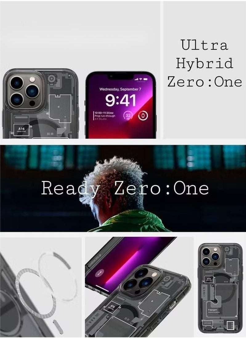 Spigen - Ultra Hybrid Mag iPhone 13 Case Cover with MagSafe - Zero One - Image 1