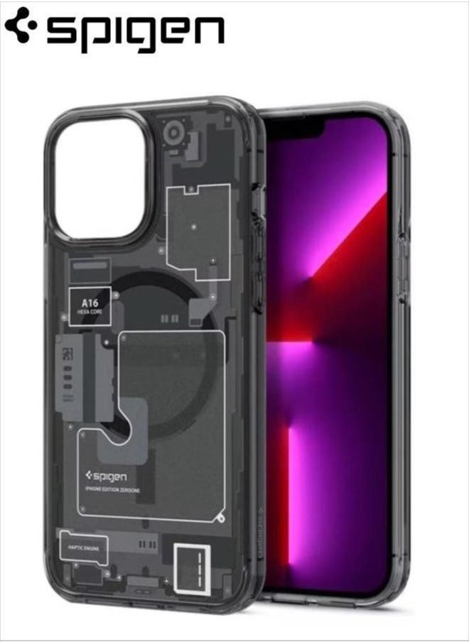 Spigen - Ultra Hybrid Mag iPhone 13 Case Cover with MagSafe - Zero One - Image 1