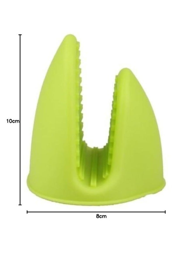 2pc Oven Heat Resistant Silicone Microwave Gloves Silicone Pot Holder For Kitchen -MultiColor  - Image 5