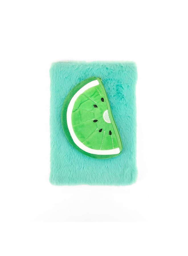 Bluejw Cross-border Fruit Plush Notebook Children's Hand Ledger Pineapple Strawberry Orange Kiwi Diary Notepad - Image 1