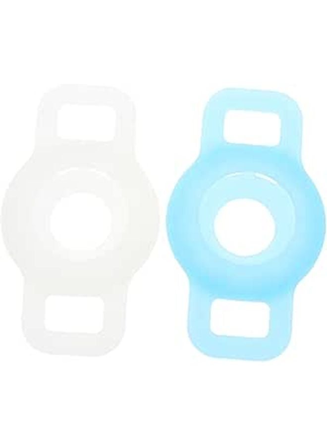 2PCS Silicone Protective Cover for GPS Tracker Cat Collar Case Black - Image 1