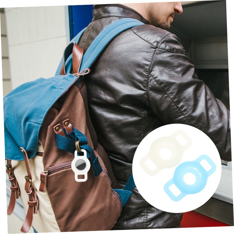 2PCS Silicone Protective Cover for GPS Tracker Cat Collar Case Black - Image 5