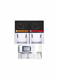 KASTWAVE 304 Stainless Steel Microwave Oven Wall Mount Stand Holder Shelf Rack with Removable Hook  - Image 3