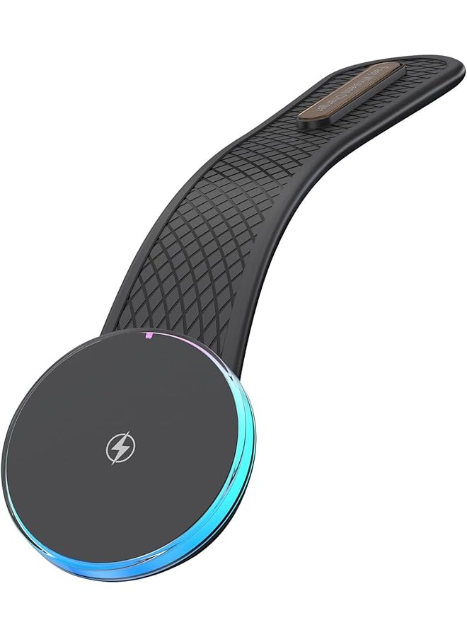 Green Tiger for Mag-safe Car Mount Charger 15W, Magnetic Car Phone Holder, Fast Charging, Compatible for iPhone 15, 14, 13, 12 Pro Plus Max, Bendable Memory Titanium Alloy for Dashboard, Windshield, Touchscreen - Image 1