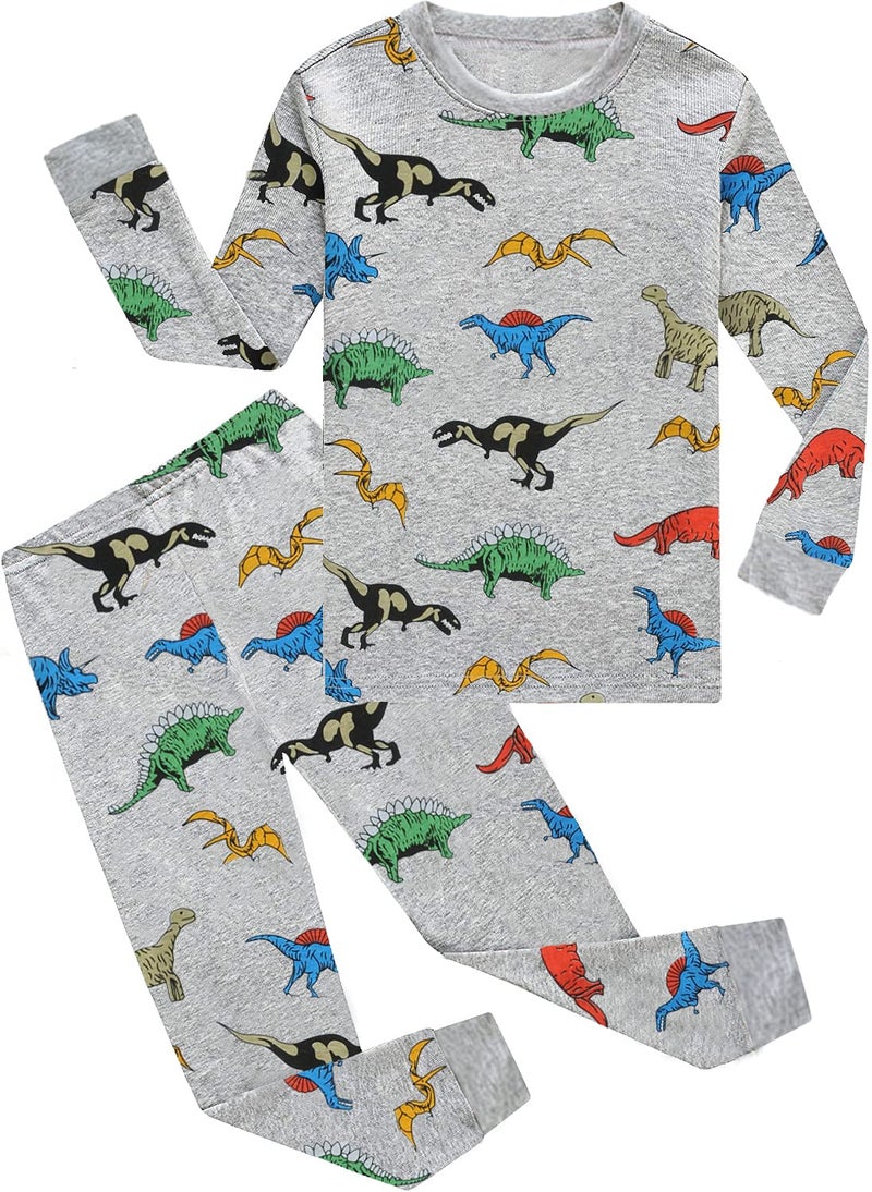 Little Hand Little Hand Baby Boys Dino Pant Sets Kids Toddler Boys Pajama 2 Piece Cotton PJS Sleepwear 2 3 Years