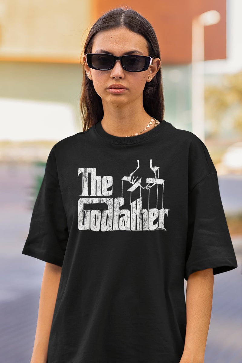 American Classics Godfather The Movie Distress Copy Adult T-Shirt Tee Black - Image 4