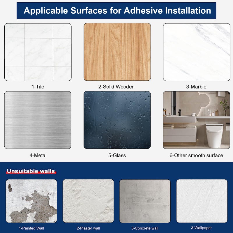 HUFEEOH Adhesive Hand Towel Holder  Kitchen Towel Holder Towel Bars Wall Mounted  Stainless Steel Bath Towel Holder for Bathroom Hotel Kitchen (8 inch  White) - Image 5