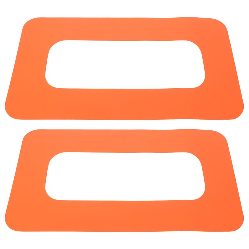 2pcs Surfboard Fin Patches: Surfboard Accessories Fin Slot Connector Patches Connector Accessories Orange - Image 2