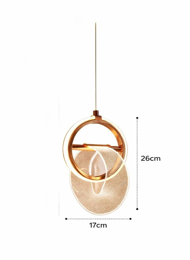 FILLISKA® 3 in1 Colour Changing LED Luxurious Hanging/Pendant Light (FrenchGold-MX8111) - Image 5