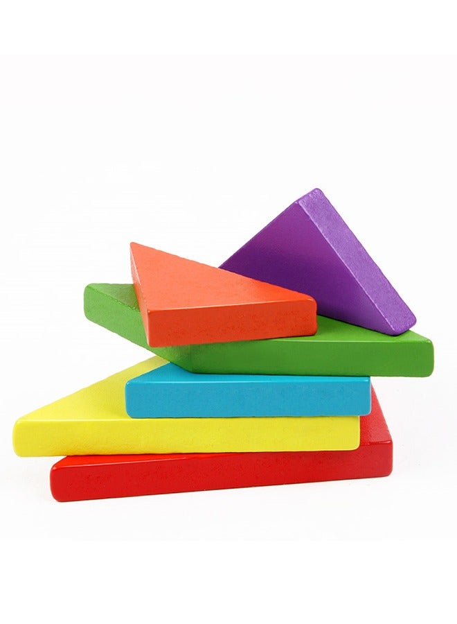 Baybee Magnetic Wooden Tangram Puzzle Book Game for Kids, Educational and Early Development Tangram, Magnetic Block Book with 3D Puzzle Game STEM Education - Image 4