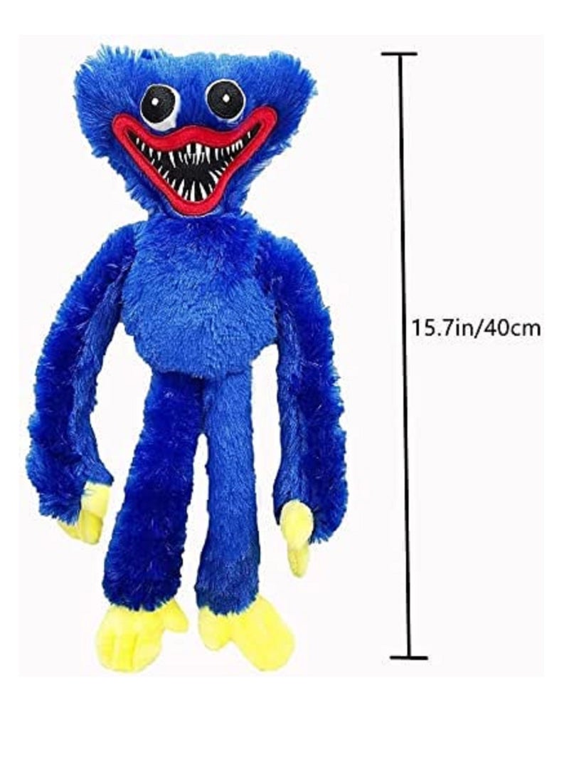 2-piece Huggy Wuggy Poppy Playtime Soft Toy Plush Soft Animal Toy  Blue/White-40cm - Image 3