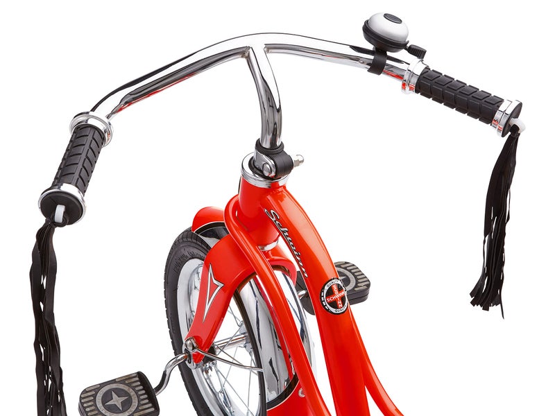 Schwinn Roadster Tricycle, 12 Inch Front Wheel Bike for Kids Ages 2-4, Low Center of Gravity, Retro Steel Frame, Adjustable Seat Grows with your Child, Rear Deck, Tricycle for Toddlers - Image 4