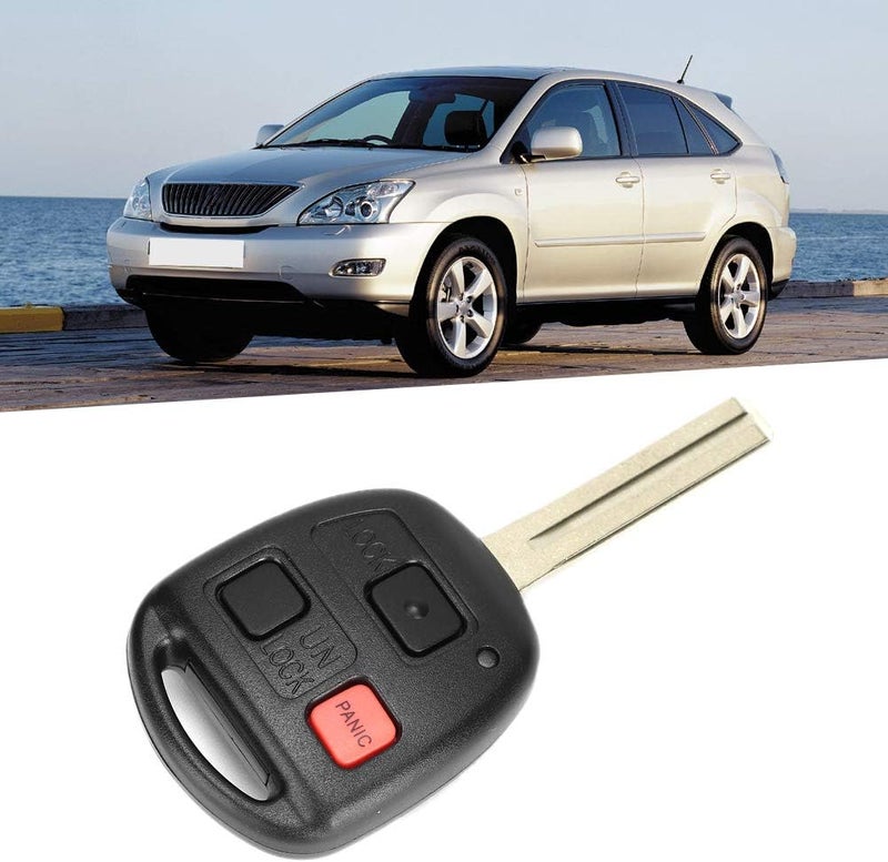 3 مفتاح عن بعد بأزرار، مزود بشريحة سيراميكية من نوع 4C، مناسب لطراز RX300 (السنوات 1999–2003)، يحل محل المفتاح الأصلي N14TMTX. يتميز بتردد 312 ميغاهرتز، مصنوع من مادة ABS متينة، ويتميز بتصميم أنيق. - Image 2