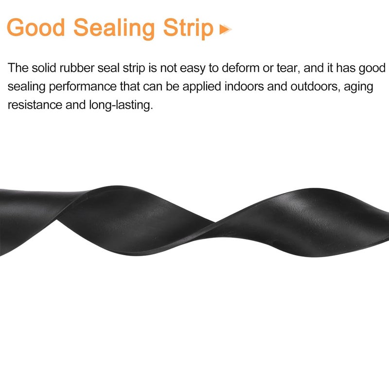 uxcell Neoprene Rubber Sheet Rolls 1/8" T x 3.9" W x 4'L Solid Rubber Seal Strip for DIY Gasket, Crafts, Pads, Seals, Protection - Image 5