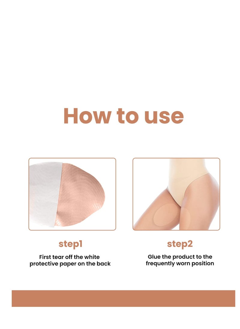 SYOSI - Anti Chafing Friction Pads, Invisible Anti Chafing Thigh, for Women Men Inner Thighs Chafe Rubbing Protection Breathable Skin Tape, for Outdoor Rub Protection (6PCS) - Image 1