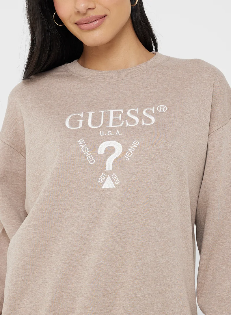 GUESS Roberta Crew Neck Sweatshirt