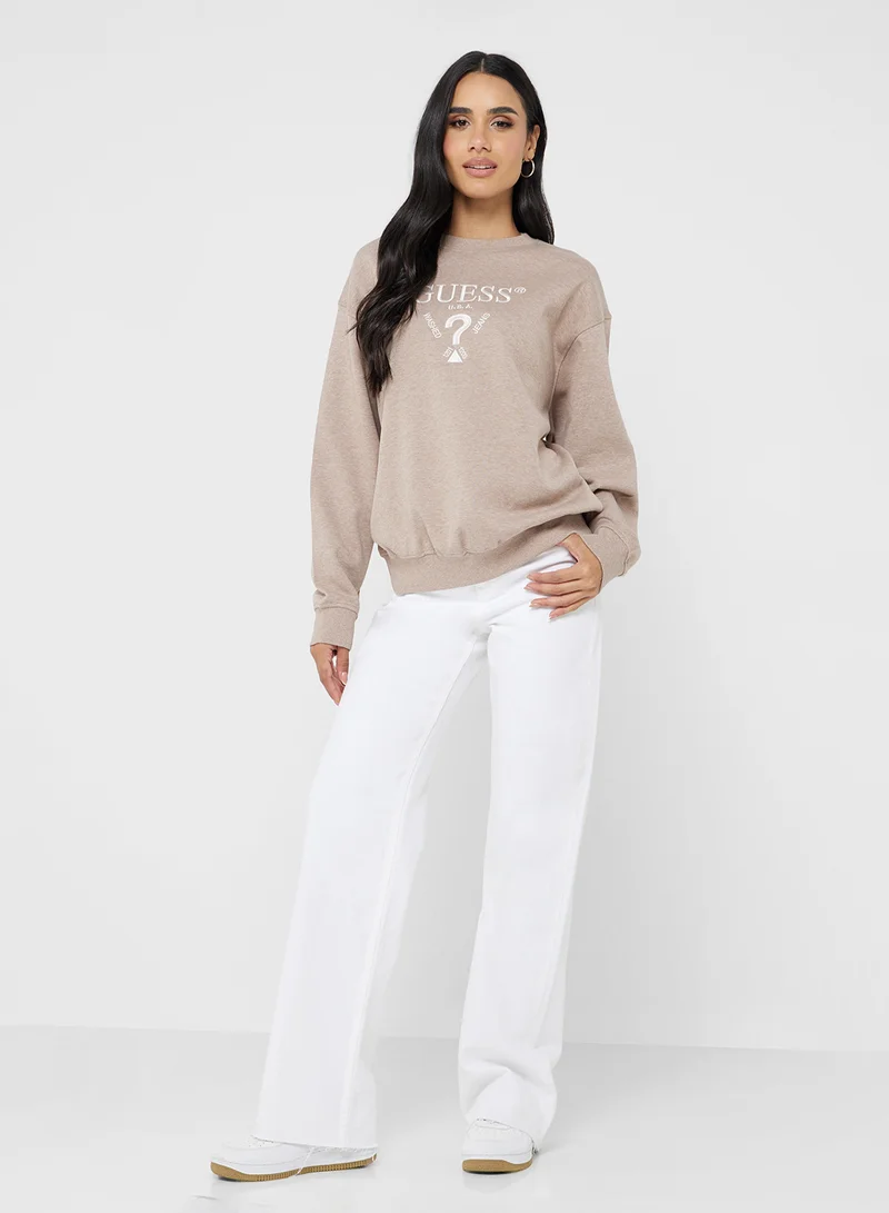 GUESS Roberta Crew Neck Sweatshirt