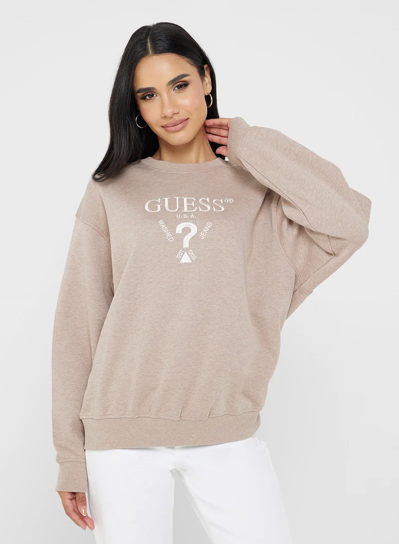 GUESS Roberta Crew Neck Sweatshirt