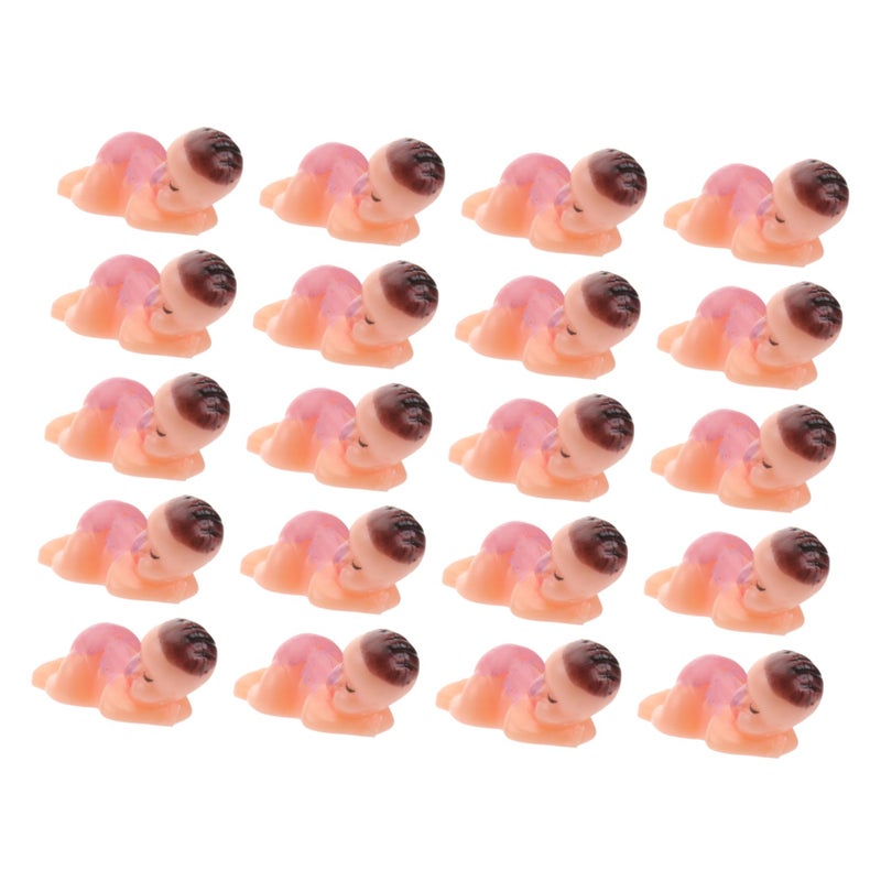 Pink Miniature Shower Ornaments 20Pcs for Party Desktop Decor and Photography Props - Image 2
