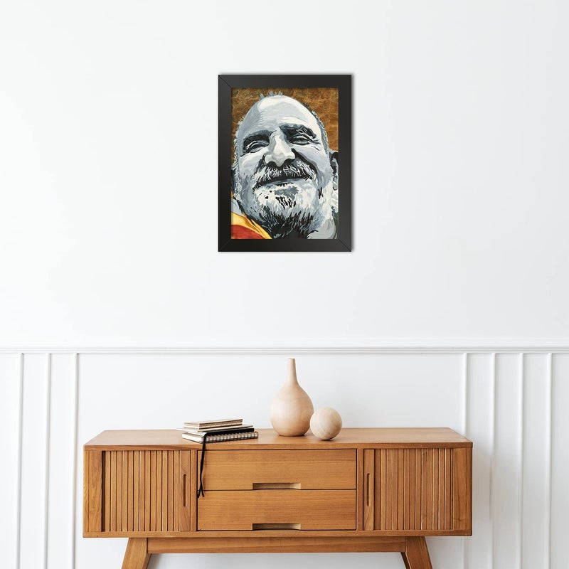 LADECOR Neem karoli baba poster Photo Frame for Home Office Gym Living room Bedroom Wall Decoration Without Glass Size 1275 X 925 S3
