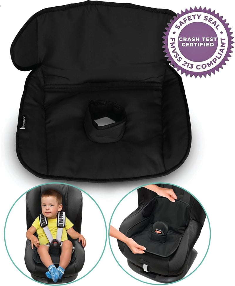 Lynmark Piddle Pads Car Seat Potty Training Cover  Waterproof Soft Toddler and Baby Car Seat Protector Mat  TravelFriendly Universal Machine Washable Liner for Spills Nappy Leaks Accidents  Black - Image 5