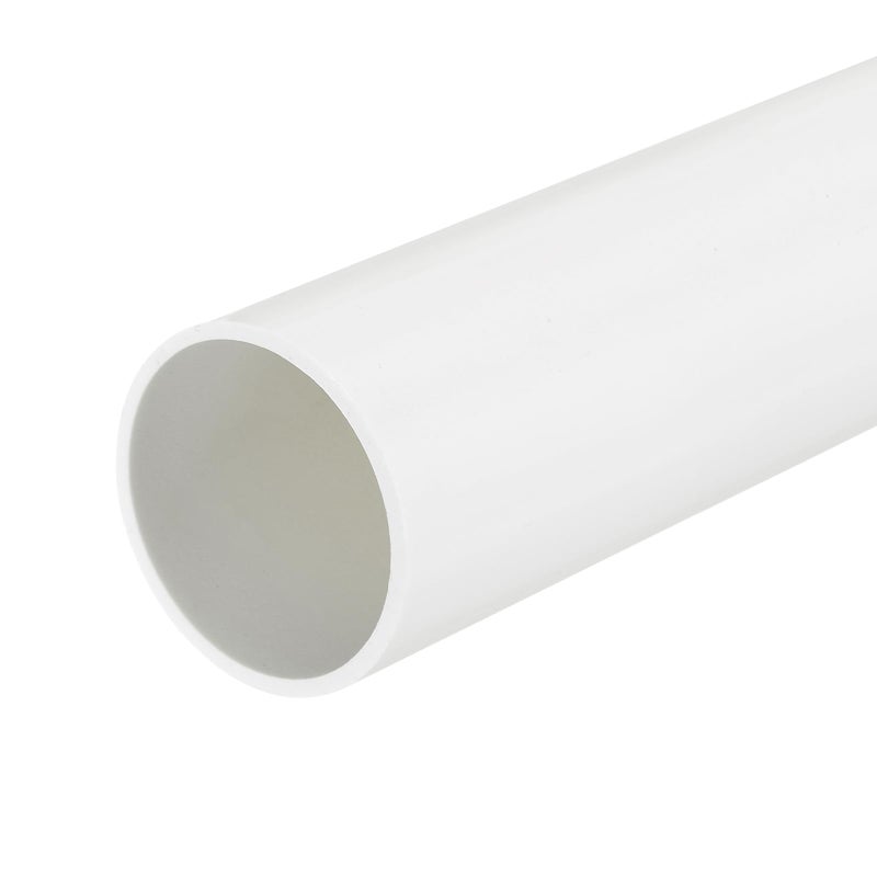 MECCANIXITY أنبوب دائري صلب من PVC مقاس 2 بوصة 452 مم ID 50 مم OD 330 مم13 أبيض لتصريف المياه - Image 2